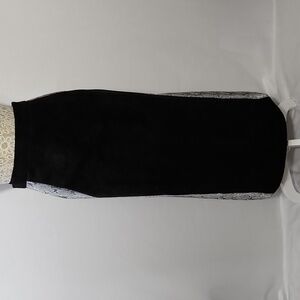 TERRAMINA Skirt Animal Print Faux Suede Zip Closure Lined Stretch Waist Size 20